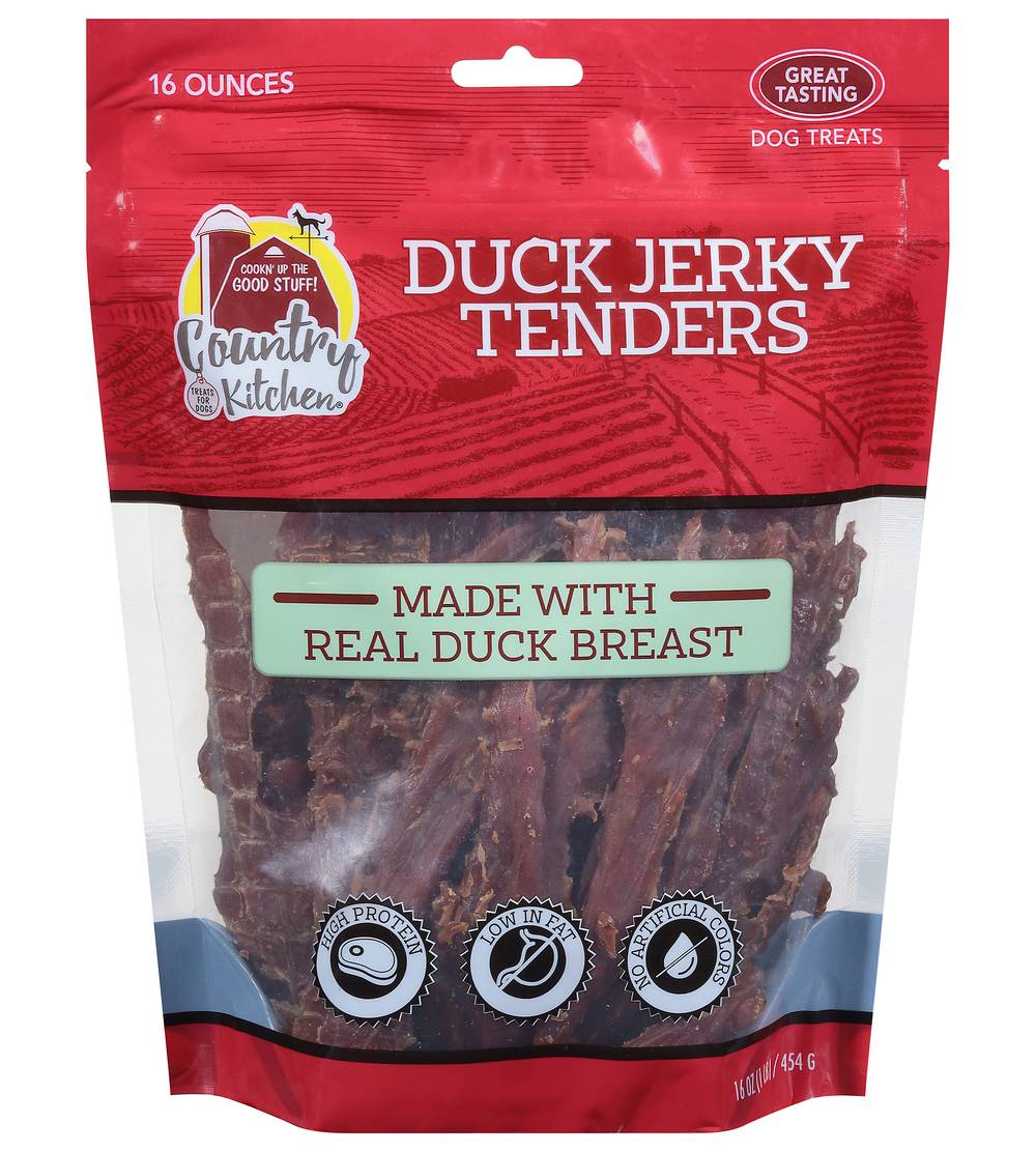 Country Kitchen Duck Jerky Tenders Dog Made With Real Duck Breast (16 oz)