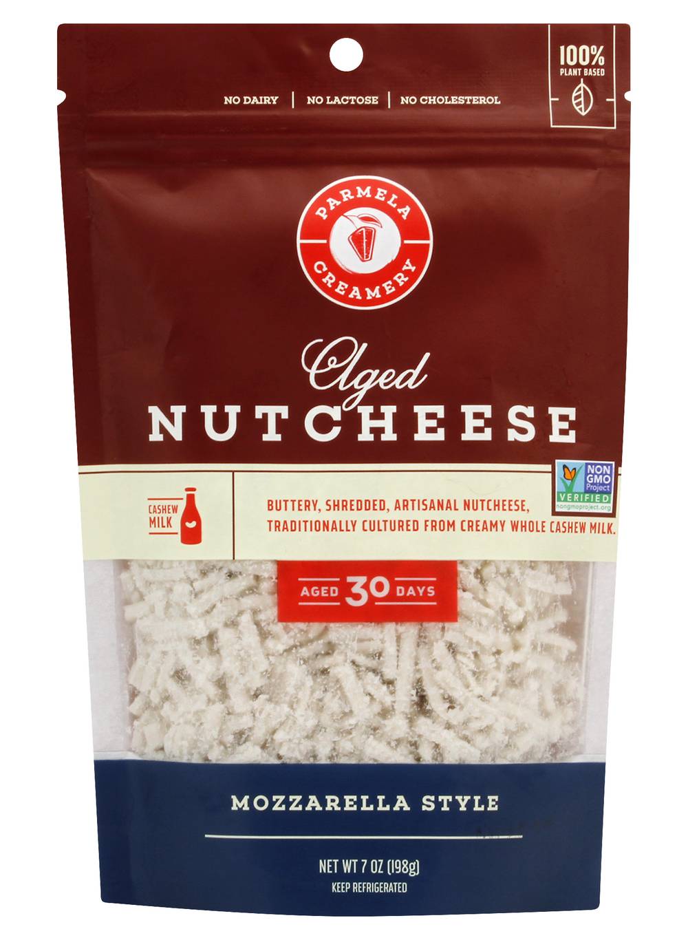 Parmela Creamery Plant-Based Mozzarella Fresh Cultured Cheese (7 oz)