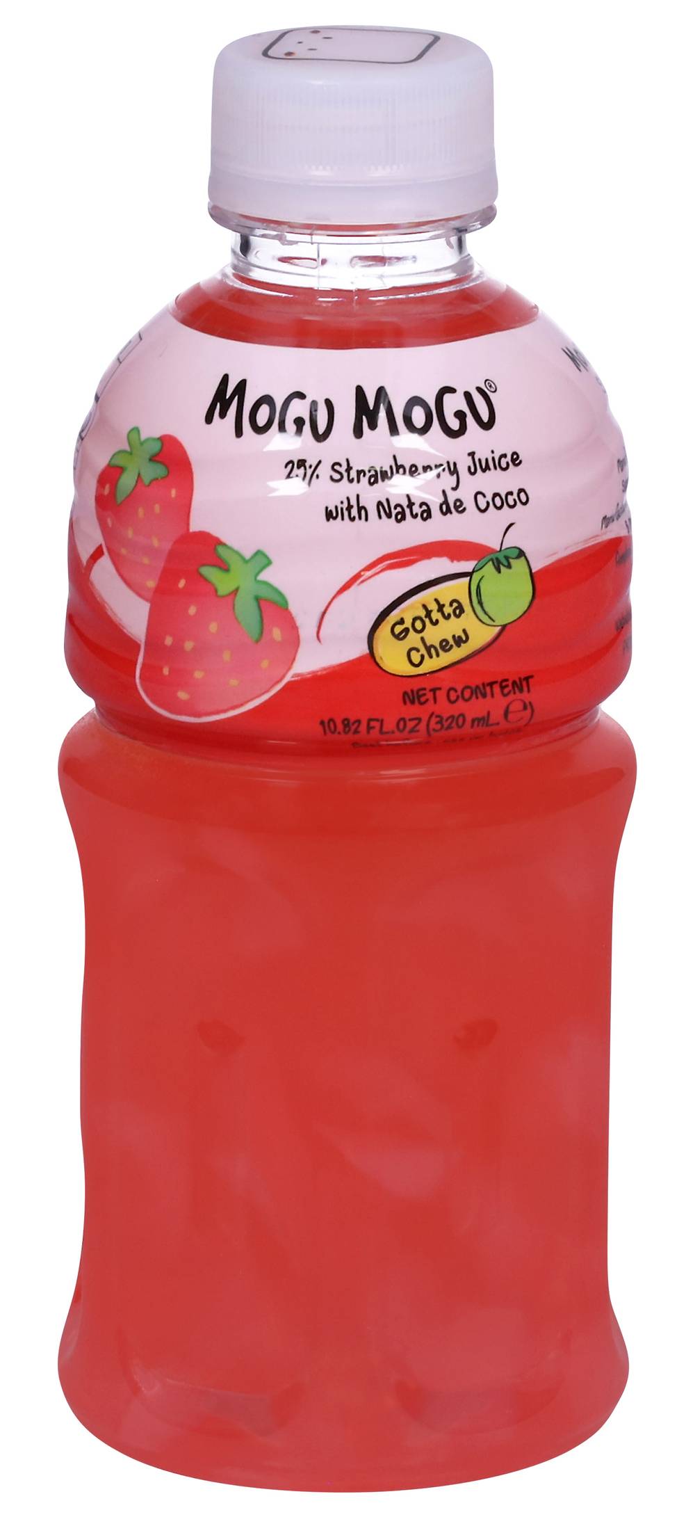 Mogu Mugo Strawberry Juice With Nata De Coco (10.8 fl oz)