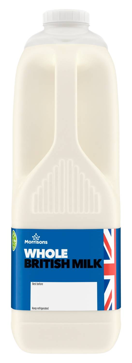 Morrisons British Whole Milk 6 Pint