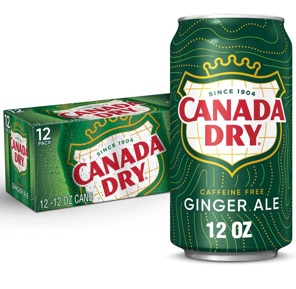 Canada Dry Ginger Ale Soft Drinks (12 x 12 fl oz)