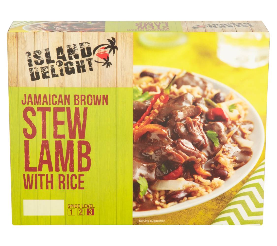 Island Delight Jamaican Brown Stew Lamb With Rice 400G