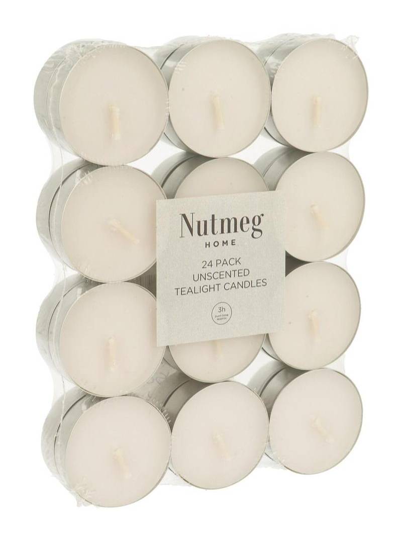 Nutmeg Tealights 24Pk