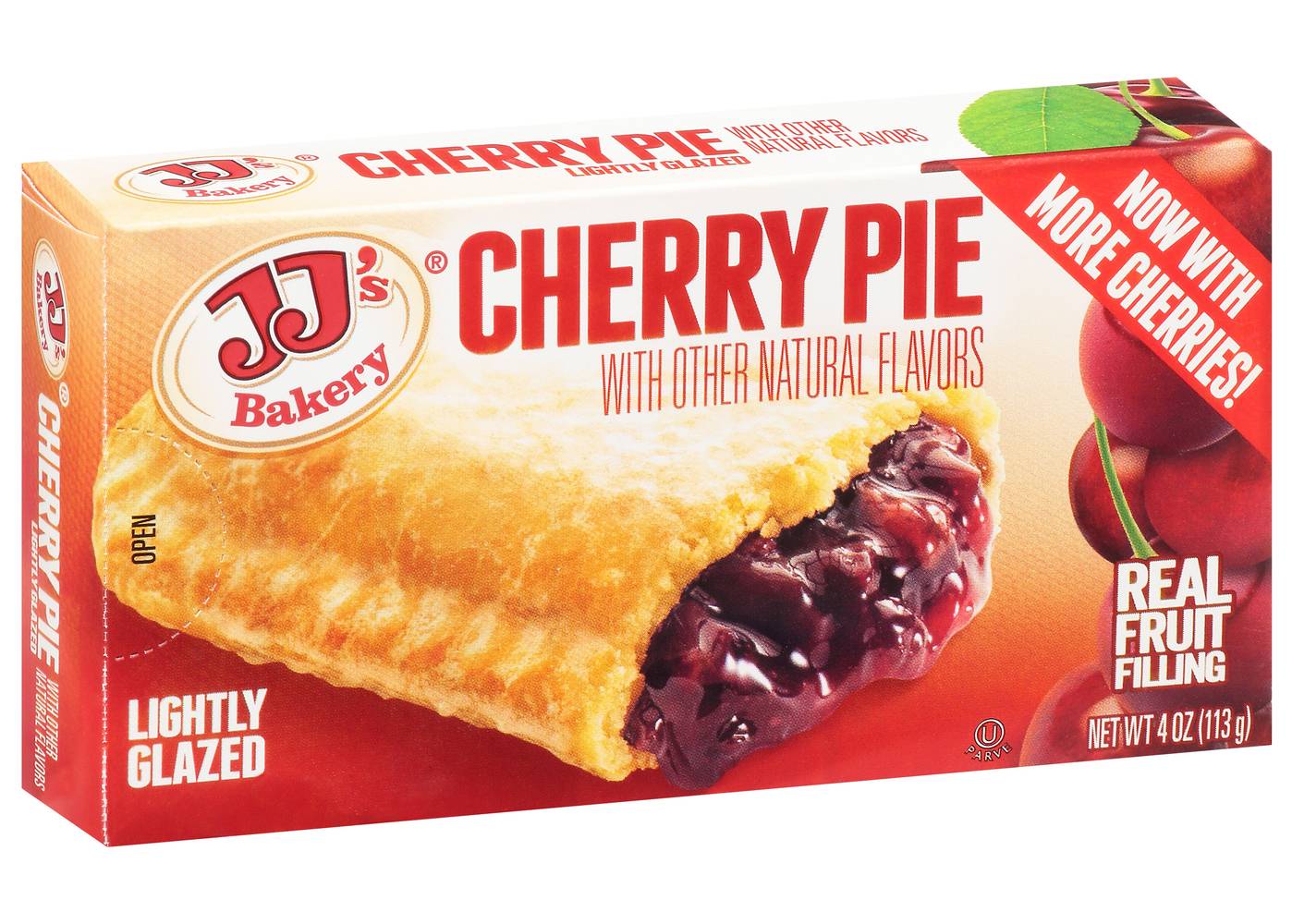 JJ's Bakery Lightly Glazed Cherry Pie (4 oz)