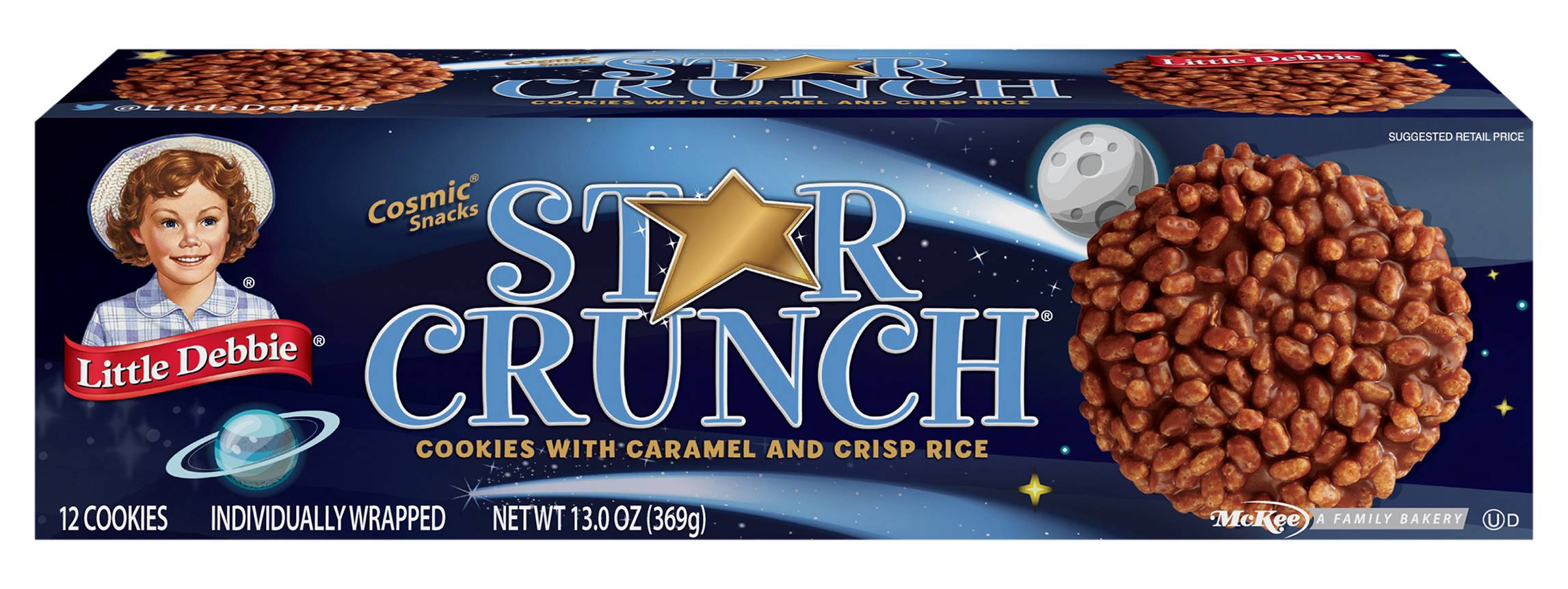 Little Debbie Star Crunch Cosmic Snacks Cookies (13 oz)