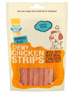Good Boy Pawsley & Co. Chewy Chicken Strips 100G