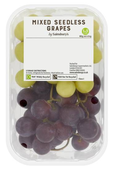 Sainsbury's Mixed Seedless Grapes (500g)