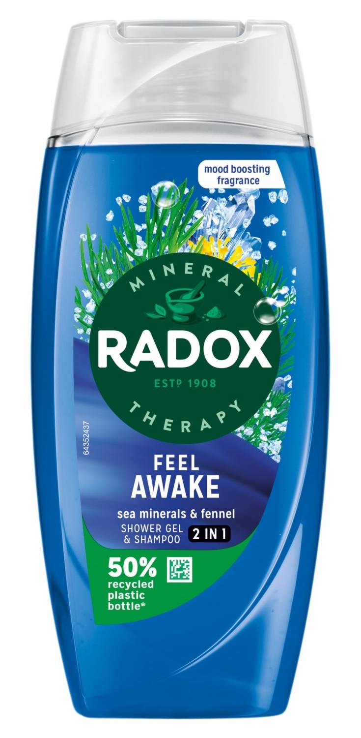 Radox Feel Awake Mood Boosting 2-In-1 Shower Gel & Shampoo 225Ml