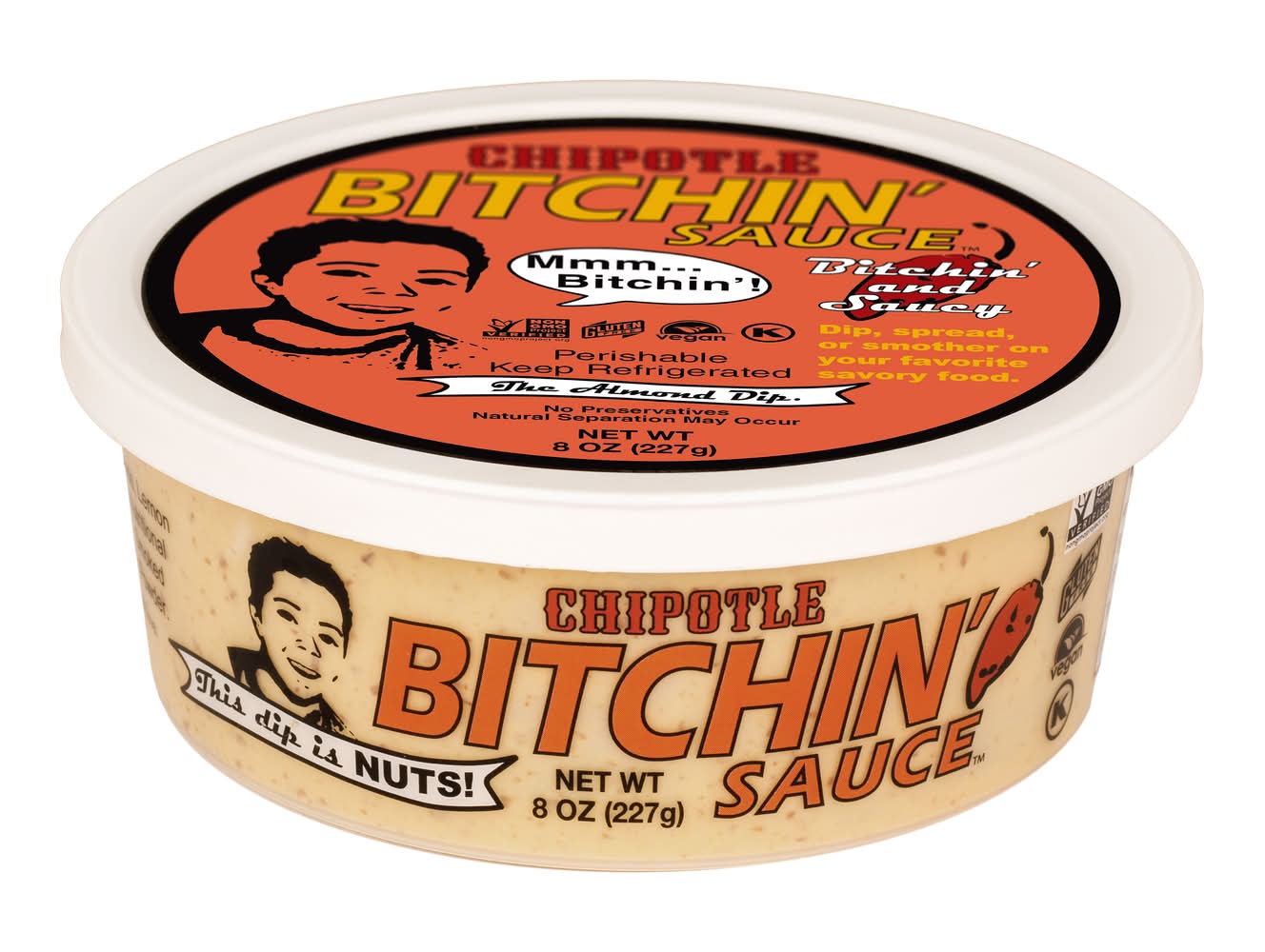 Bitchin' Sauce The Almond Dip Sauce, Chipotle (8 oz)