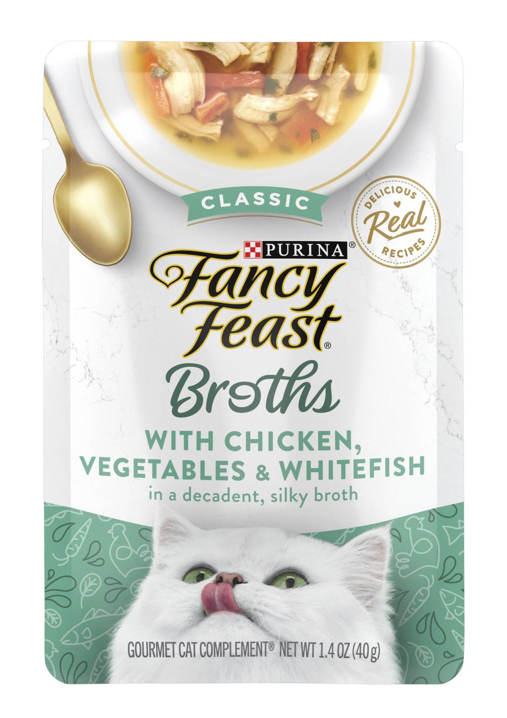 Fancy Feast Classic Broths Wet Cat Food Complement (1.4 oz)