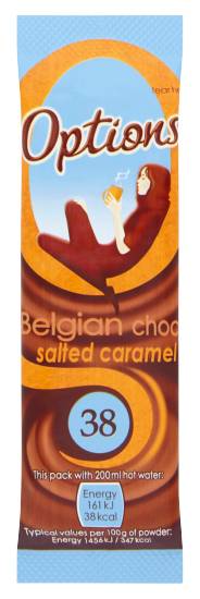 Options Belgian Choc Salted Caramel, Chocolate (11g)