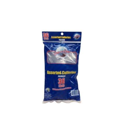 Par-T-Pak Clear Plastic Assorted Cutlery