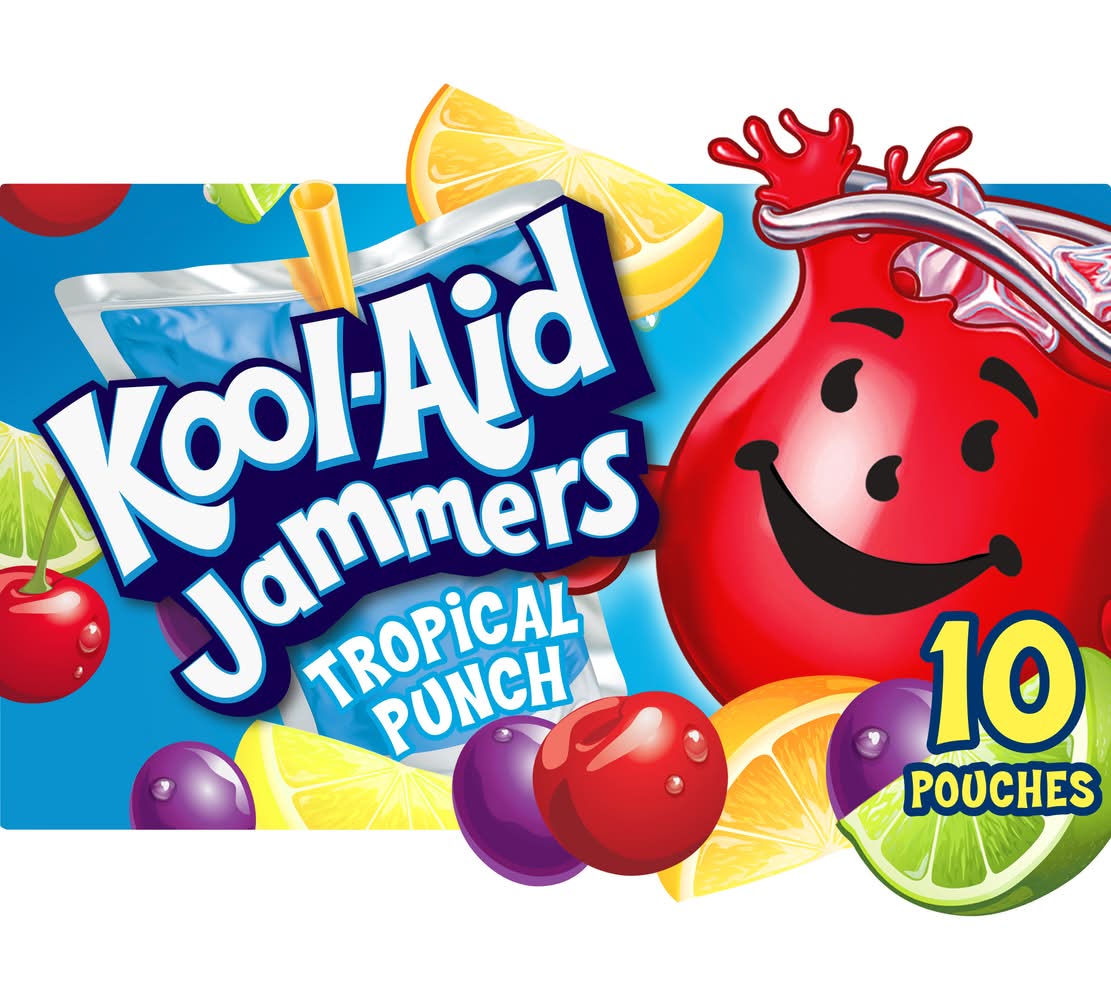 Kool-Aid Jammers Tropical Punch Flavored Drink (10 x 6 fl oz)