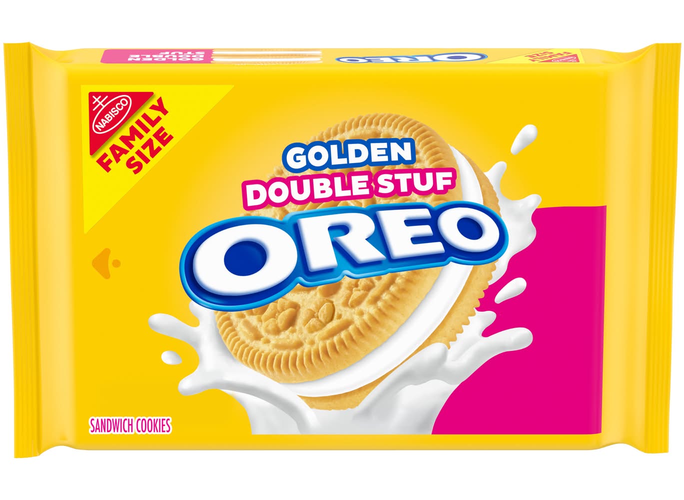 Nabisco Oreo Golden Double Stuf Sandwich Cookies (530 g)