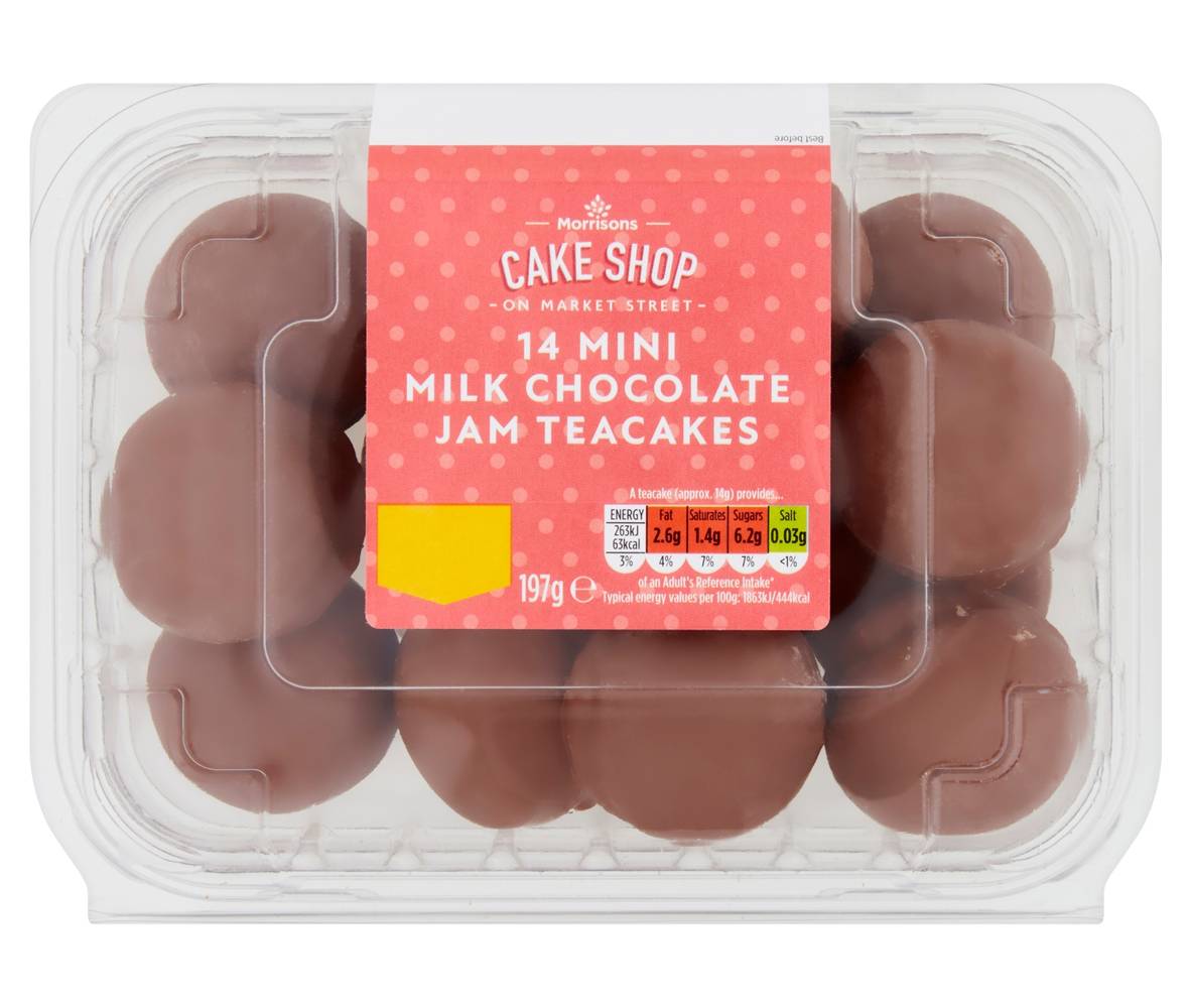 Morrisons Market St Mini Milk Chocolate Teacakes 14Pk