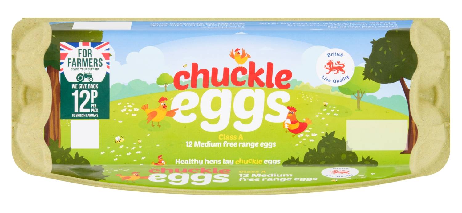 Chuckle Eggs 12 Medium Free Range Eggs