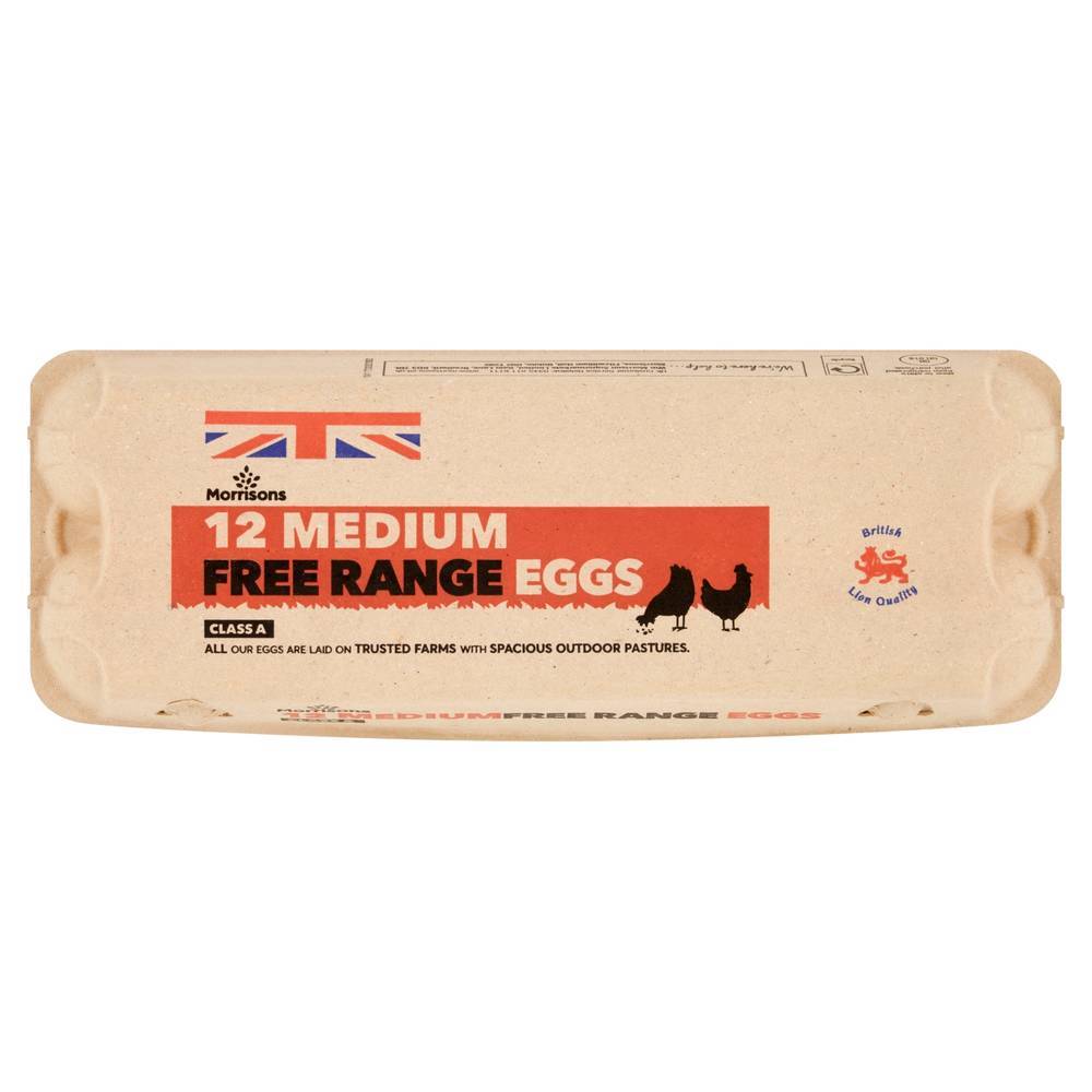 Morrisons 12 Medium Free Range Eggs