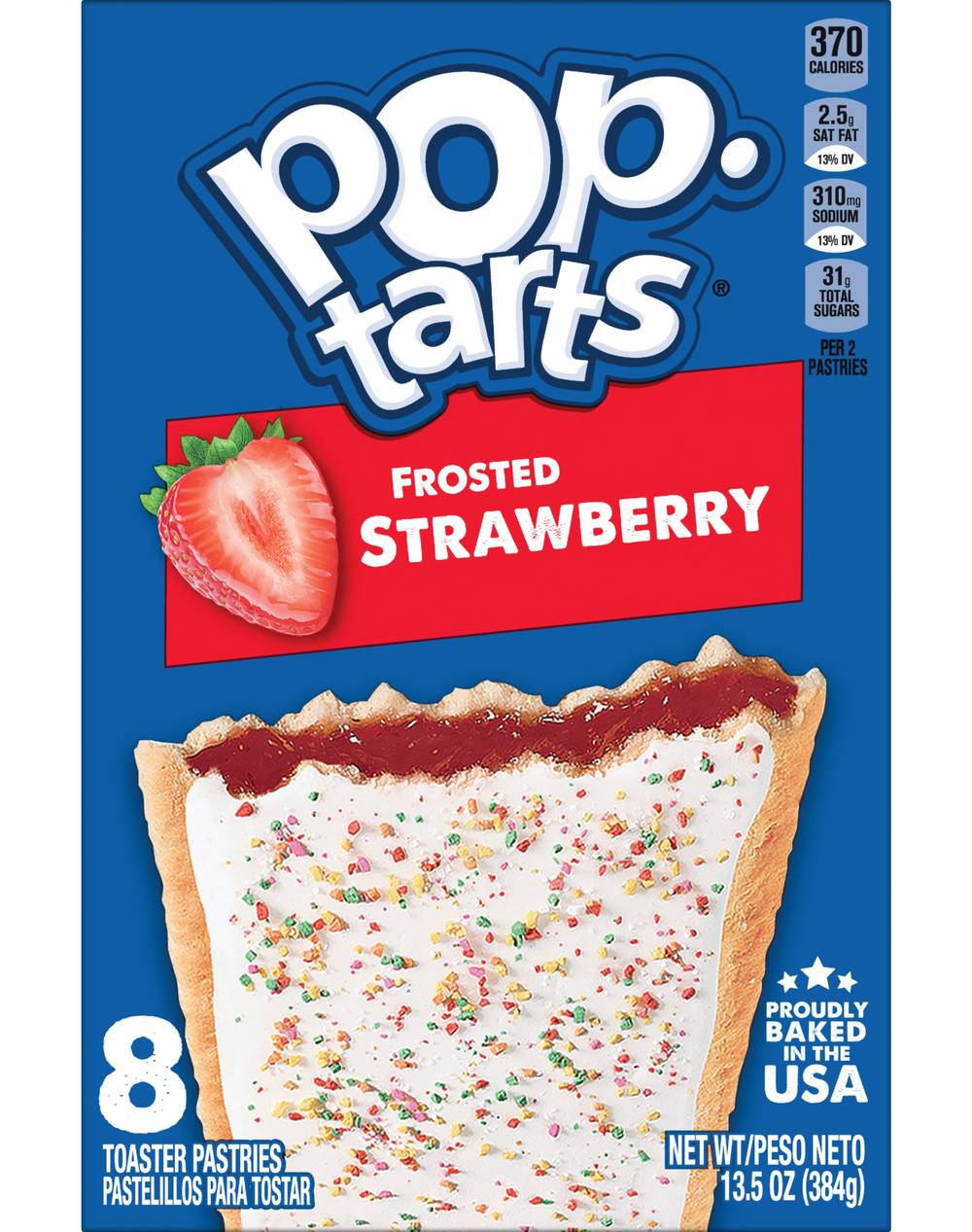 Pop-Tarts Frosted Toaster Pastries, Strawberry (13.5 oz, 8 ct)