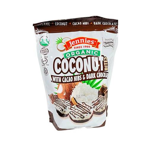 Jennie's Organic Cacao Nibs & Dark Chocolate Coconut Bites (24 oz)