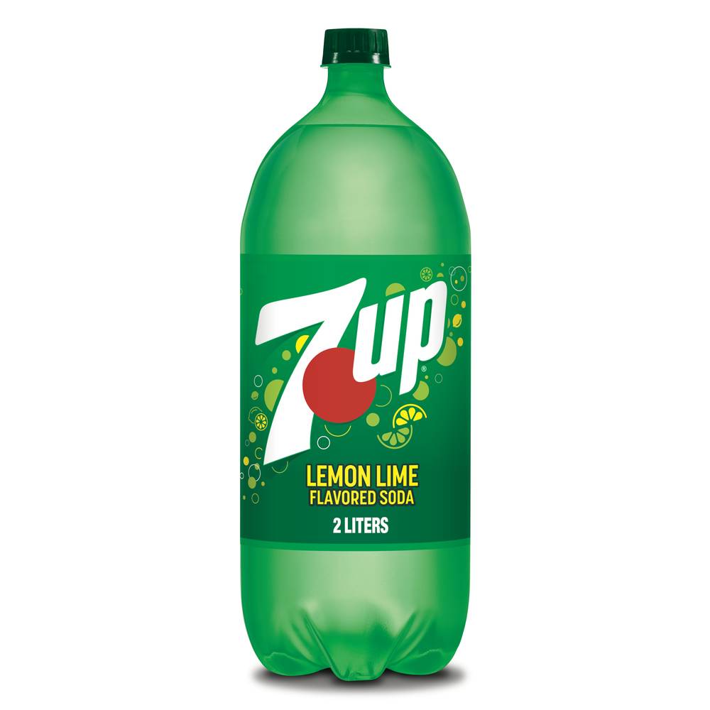 7UP Caffeine Free Flavored Soda, Lemon Lime (2 L)