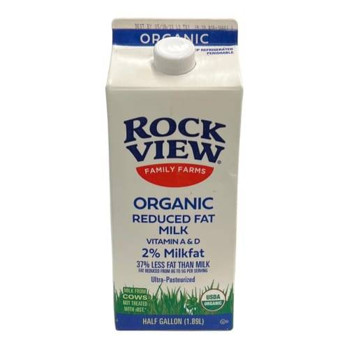 Rockview Organic 2% Reduced Fat Milk (0.5 gal)