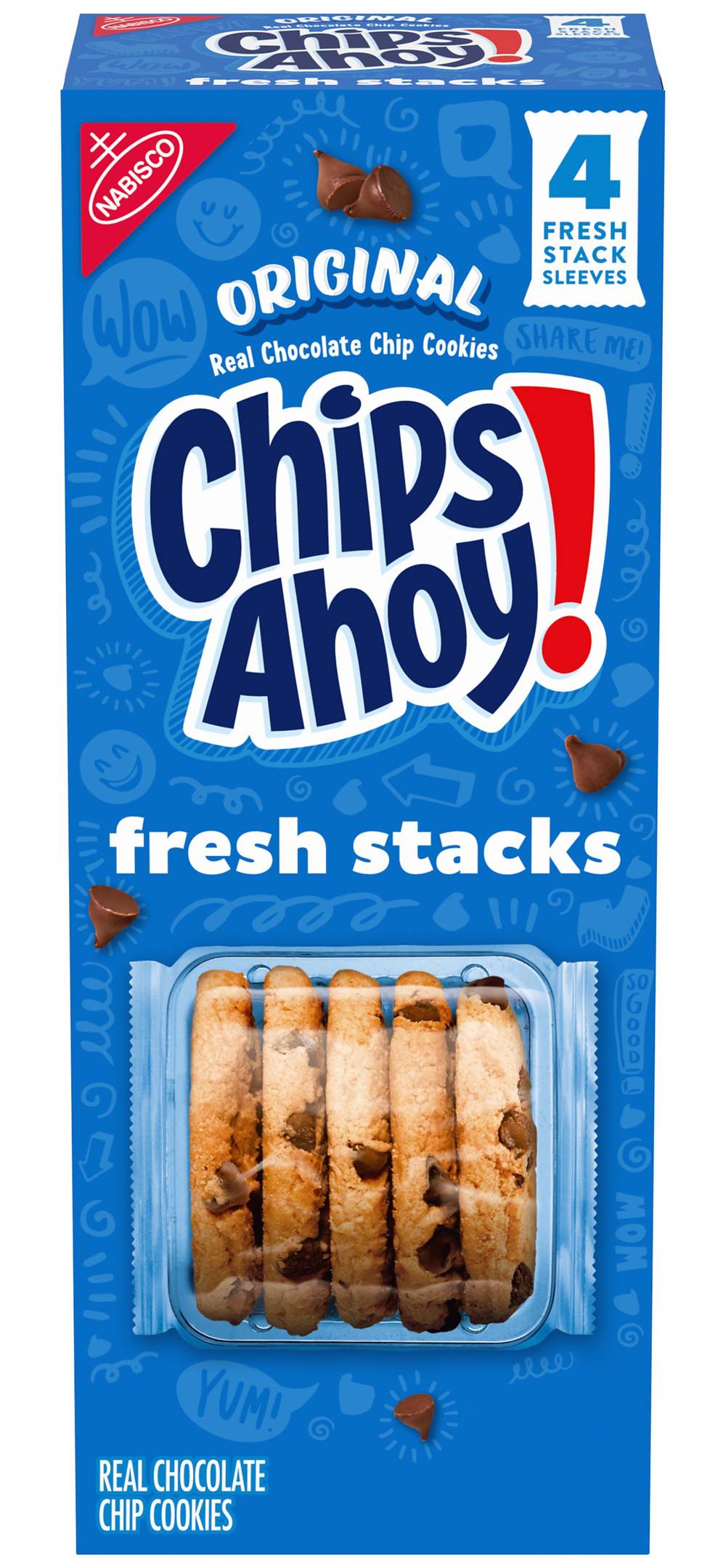 Chips Ahoy! Fresh Stacks Cookies, Chocolate Chip (7.76 oz, 4 ct)