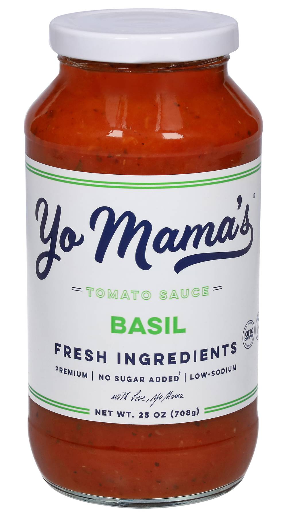 Yo Mama's Bellissima Basil Tomato Sauce (25 oz)