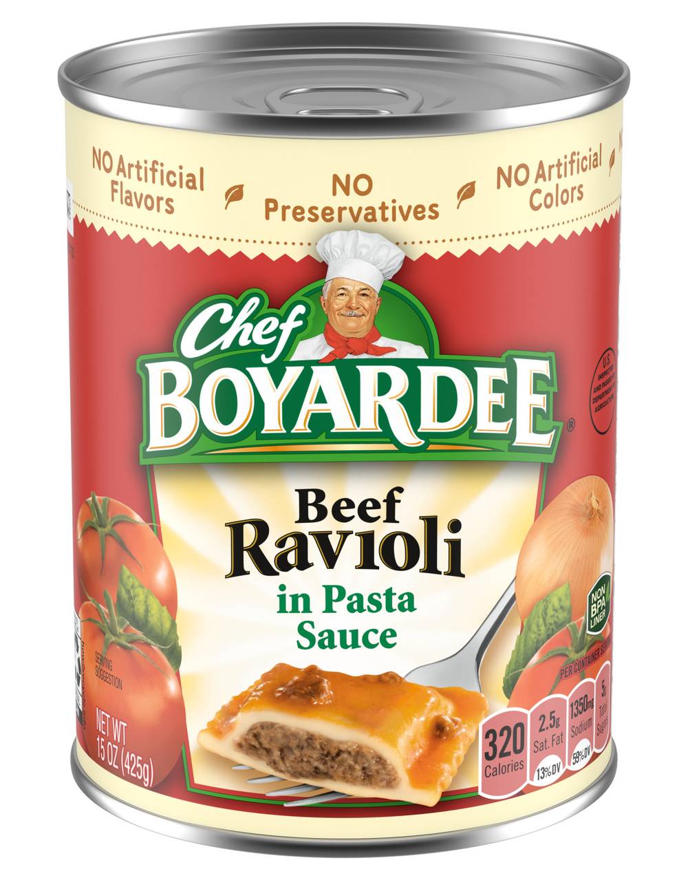 Chef Boyardee Beef Ravioli Meat Sauce, Tomato (1.25 oz)