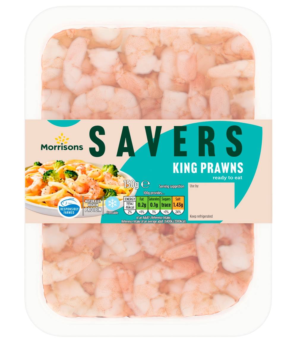 Morrisons Savers King Prawns 150G