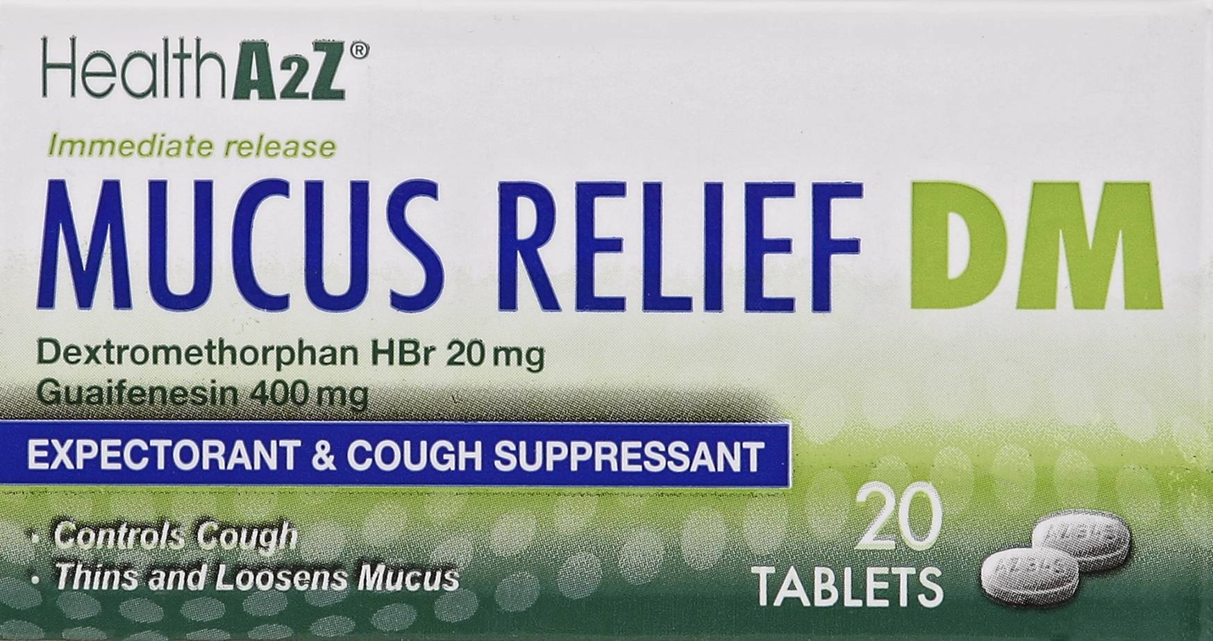 HealthA2Z Mucus Relief Expectorant & Cough Suppressant (0.7 oz)