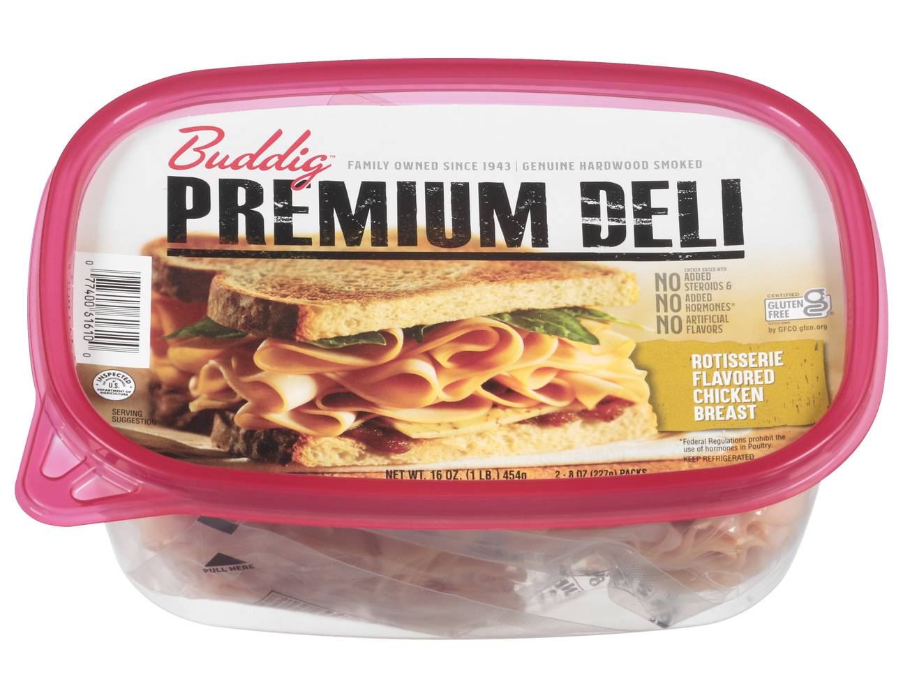 Buddig Premium Deli Rotisserie Flavored Chicken Breast (16 oz)