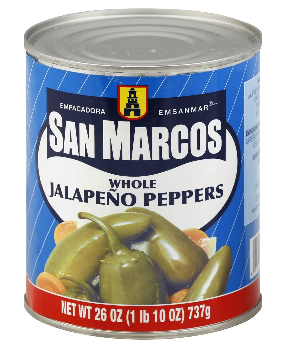 San Marcos Whole Jalapeno Peppers (26 oz)