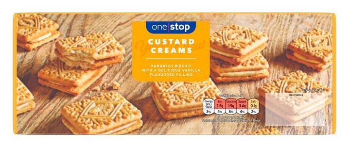 One Stop Custard Creams Biscuits 400g (393007)