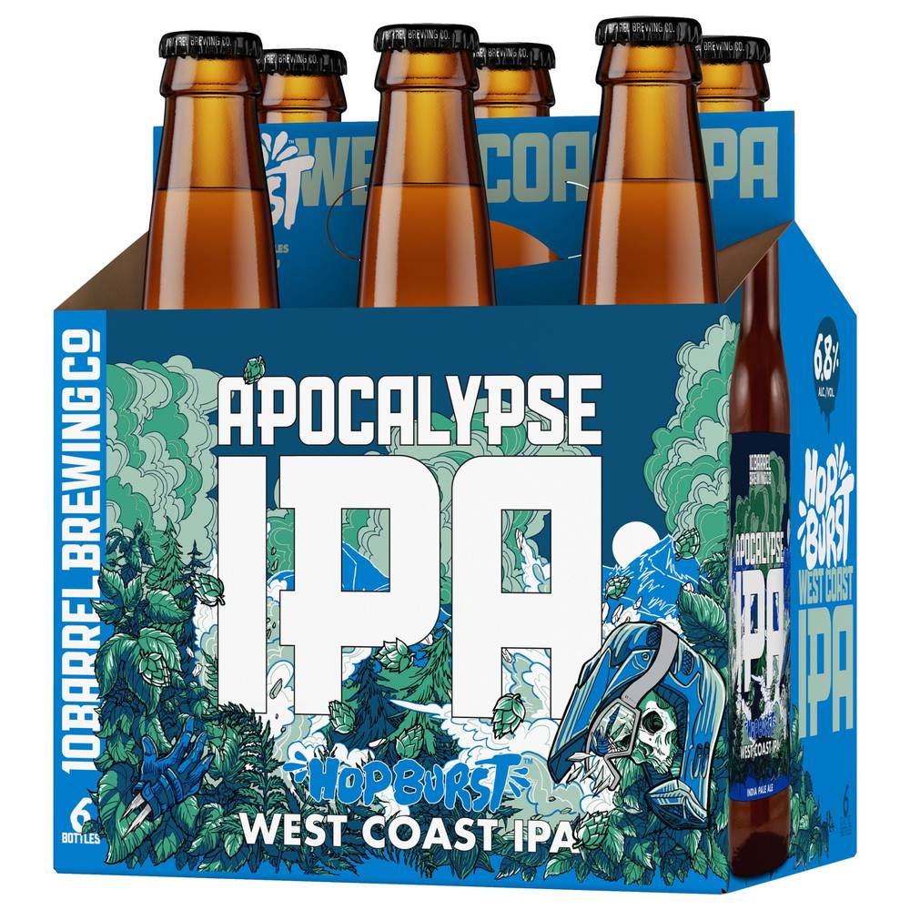 10 Barrel Brewing Co. Apocalypse Domestic Ipa Beer (6 x 12 fl oz)