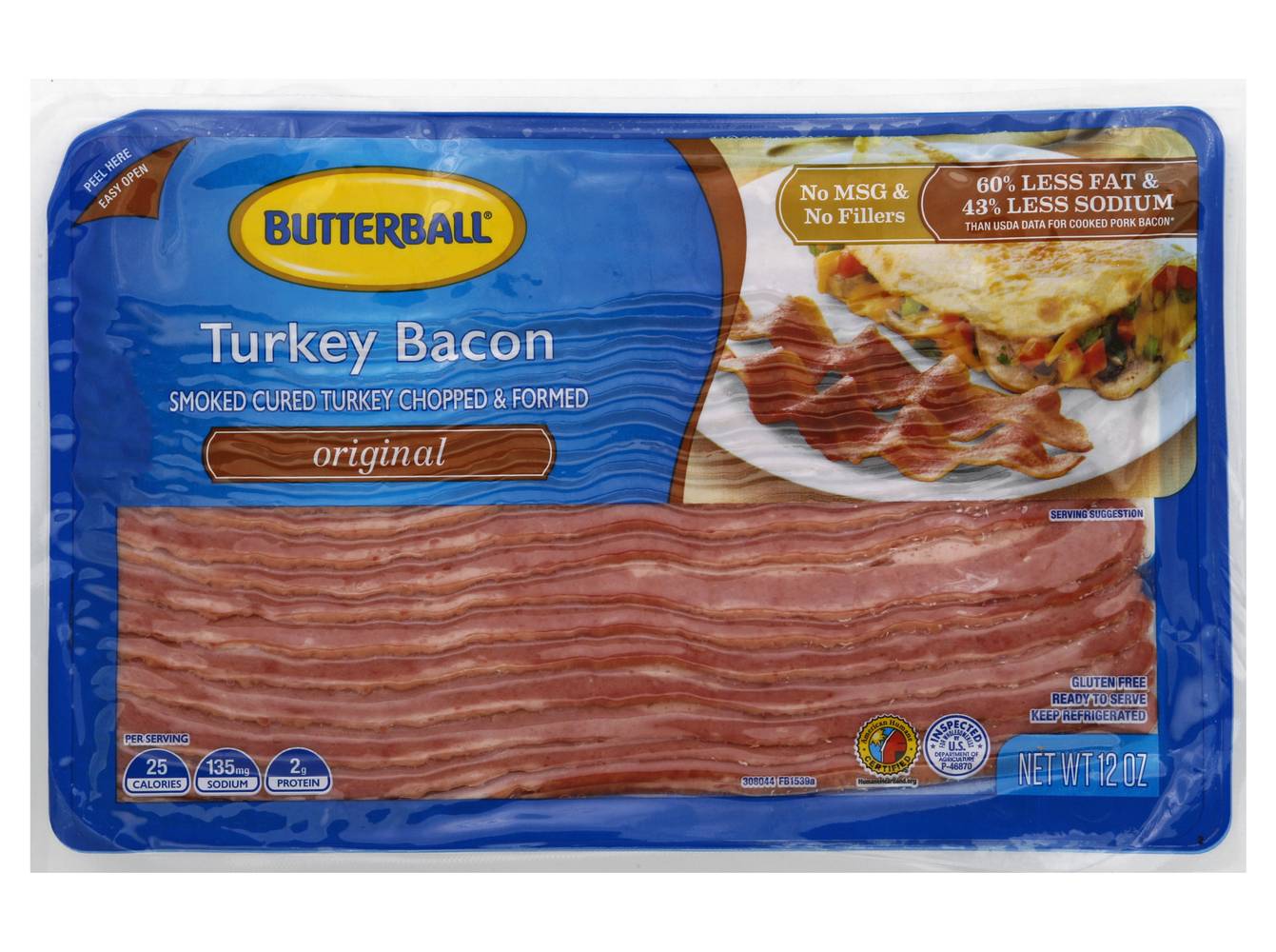 Butterball Original Turkey Bacon (12 oz)