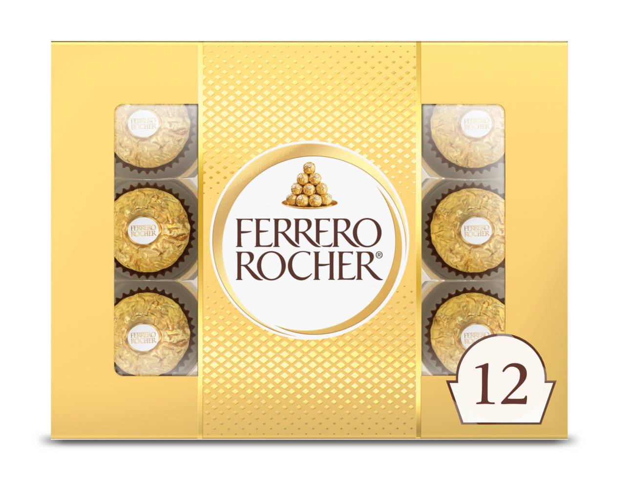 Ferrero Rocher Fine Hazelnut Chocolates (5.3 oz, 12 ct)