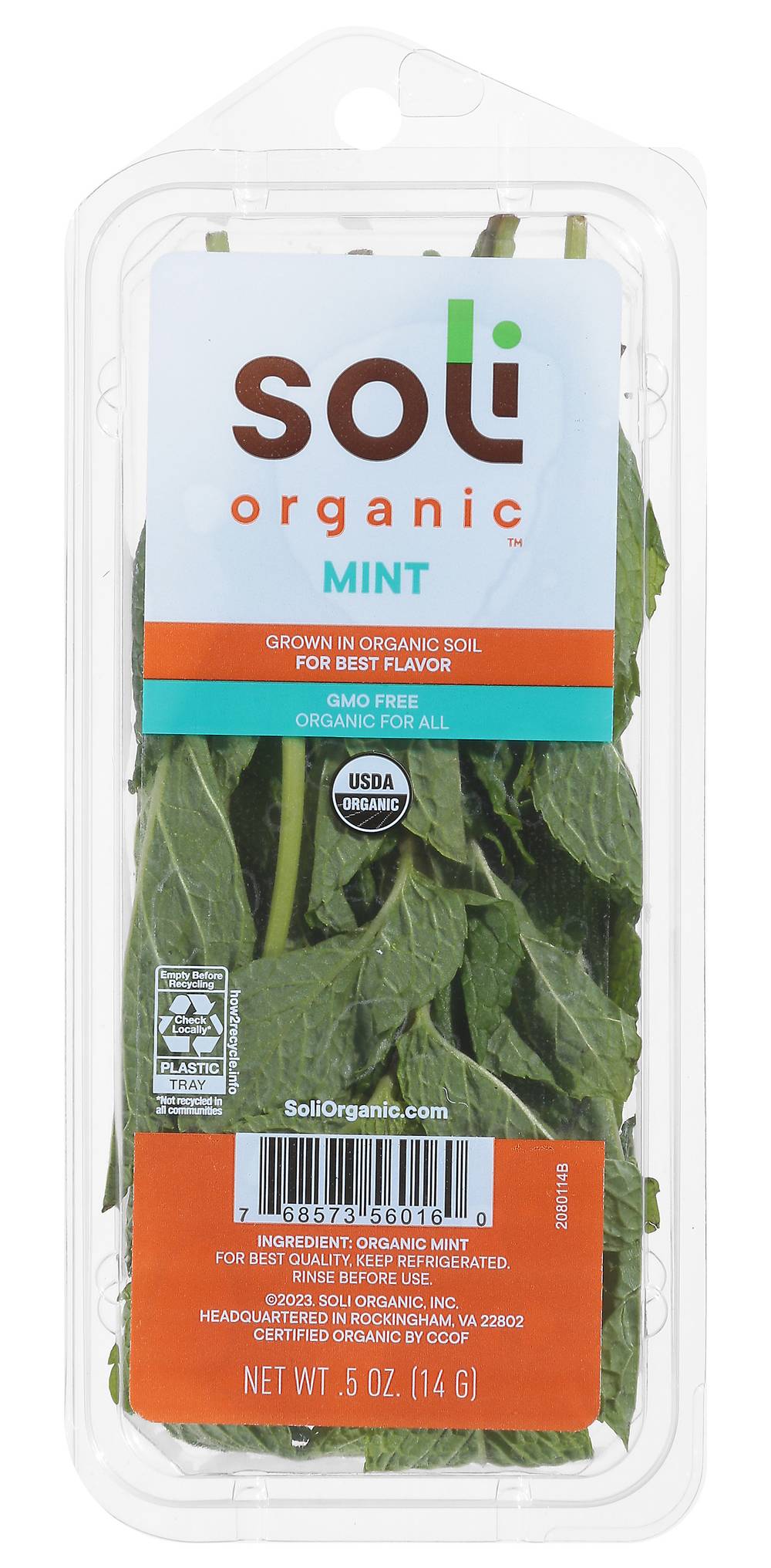 Soli Organic Fresh Mint (5 oz)