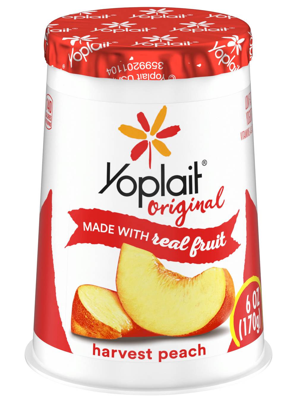 Yoplait Original Low Fat Harvest Peach Yogurt (6 oz)
