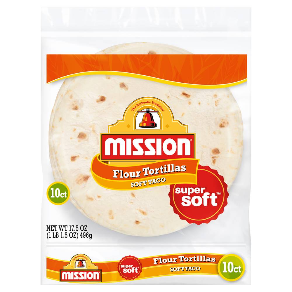 Mission Soft Taco Flour Tortillas (17.5 oz, 10 ct)
