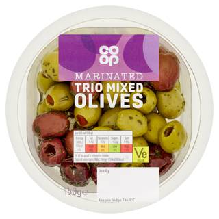 Co-op Mixed Olive Trio 150g